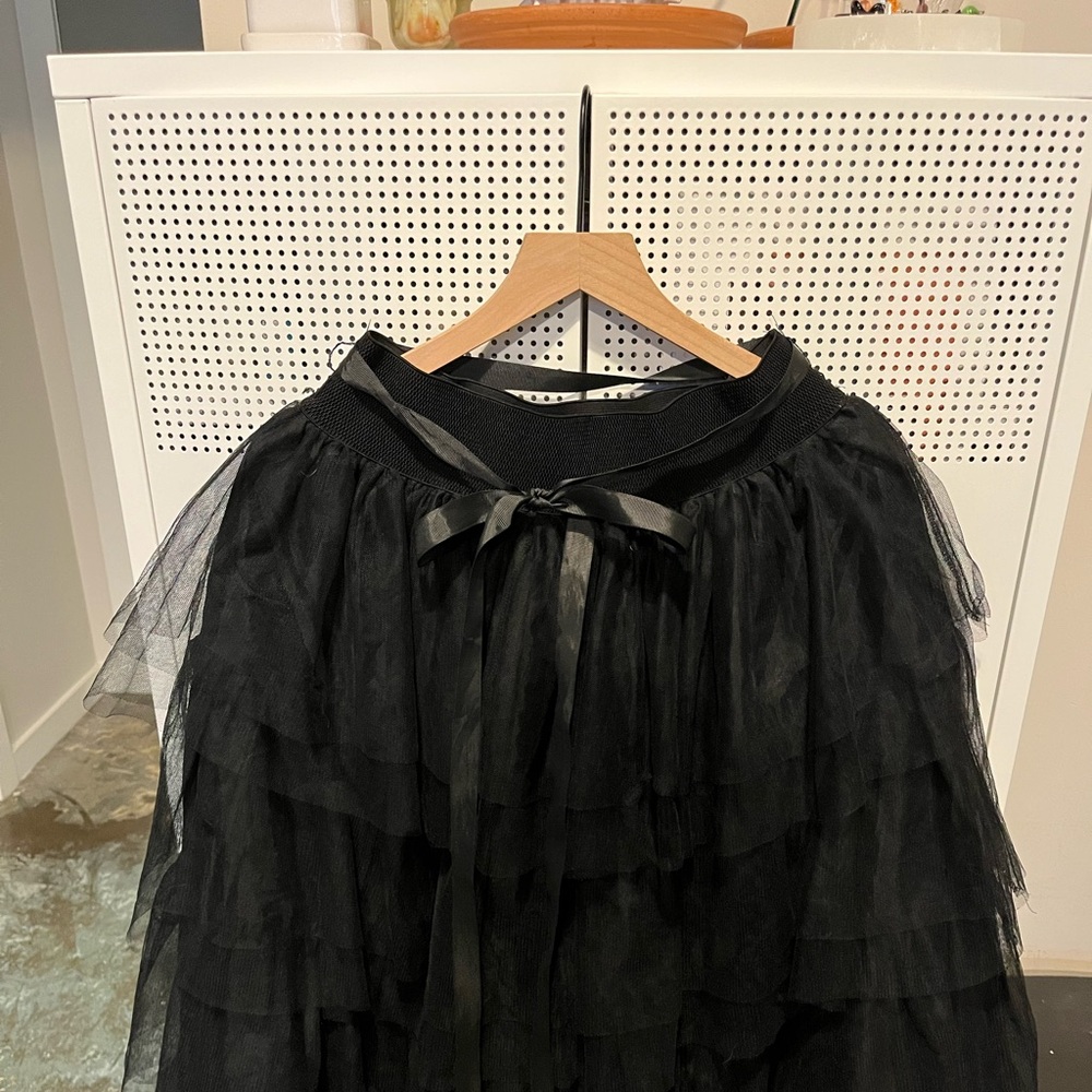 Bohme Black Layered Tulle Skirt